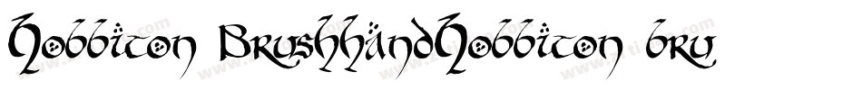 Hobbiton BrushhandHobbiton brush字体转换